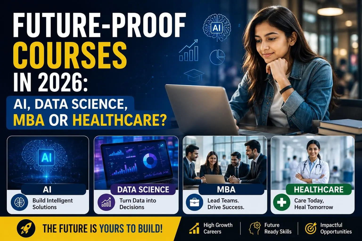 Future-Proof Courses in 2026: AI, Data Science, MBA or Healthcare? Introduction
