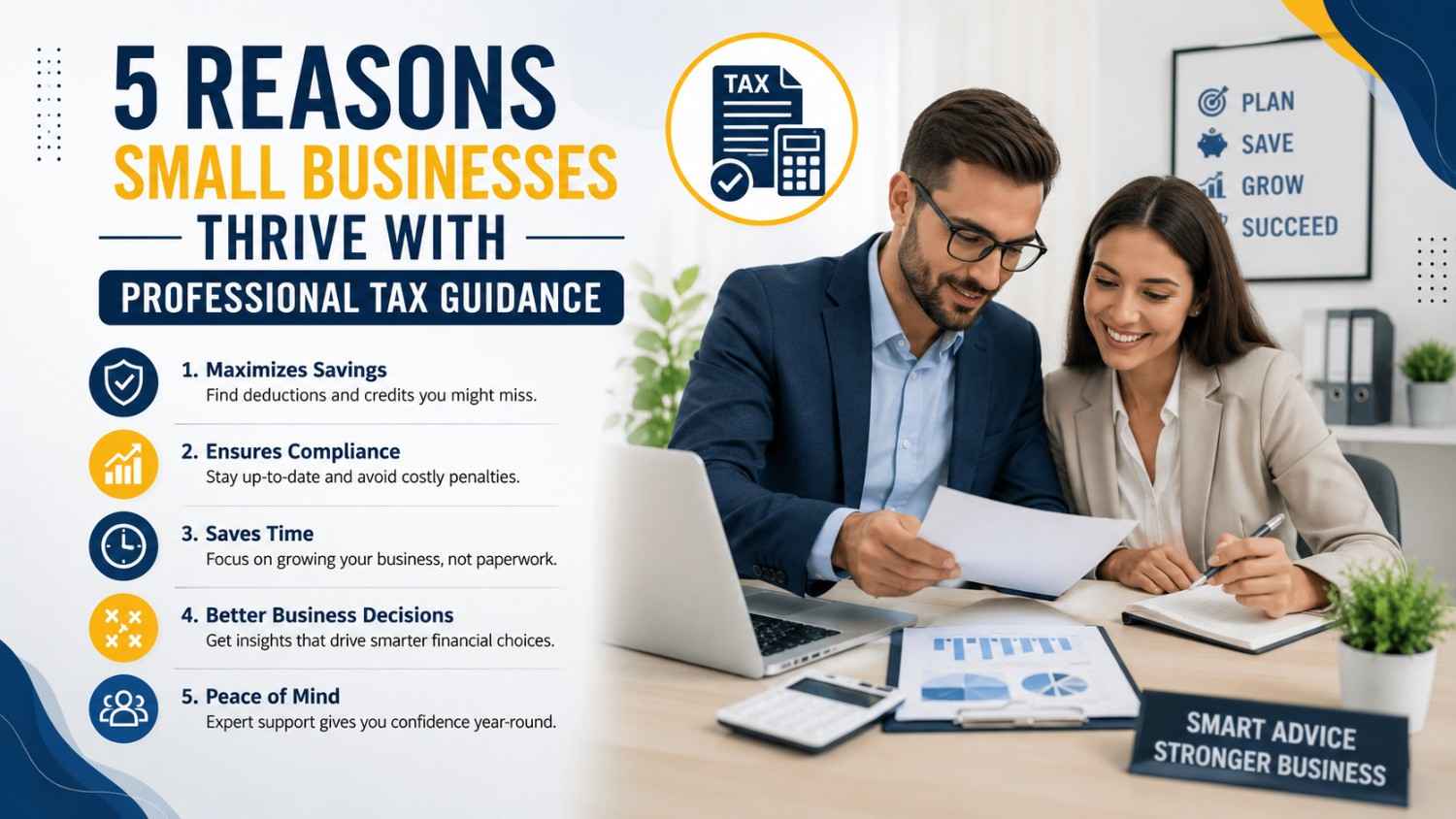 5 Reasons Small Businesses Thrive With Professional Tax Guidance