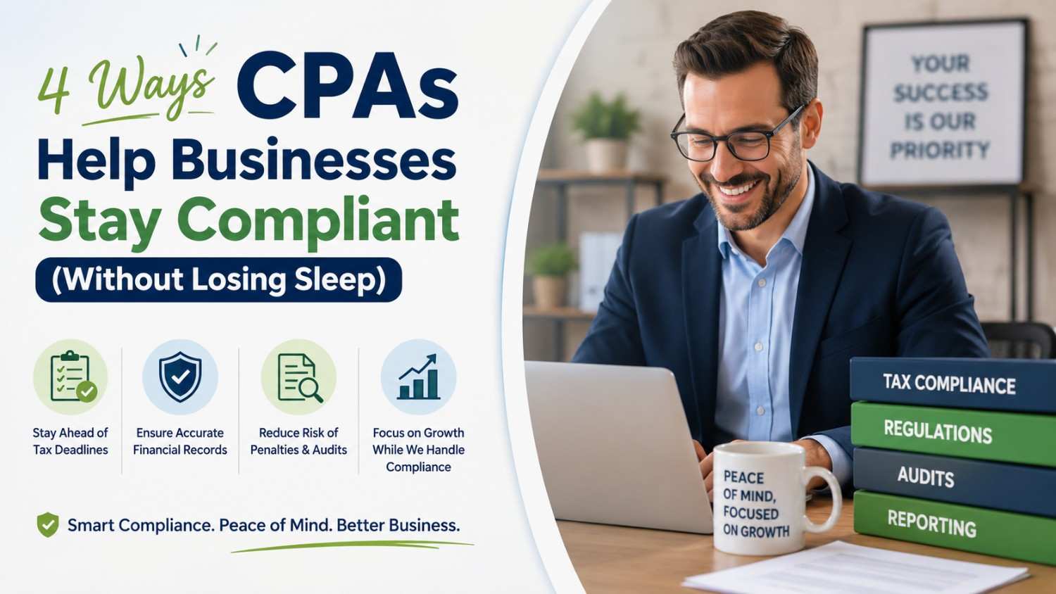 4 Ways CPAs Help Businesses Stay Compliant (Without Losing Sleep)