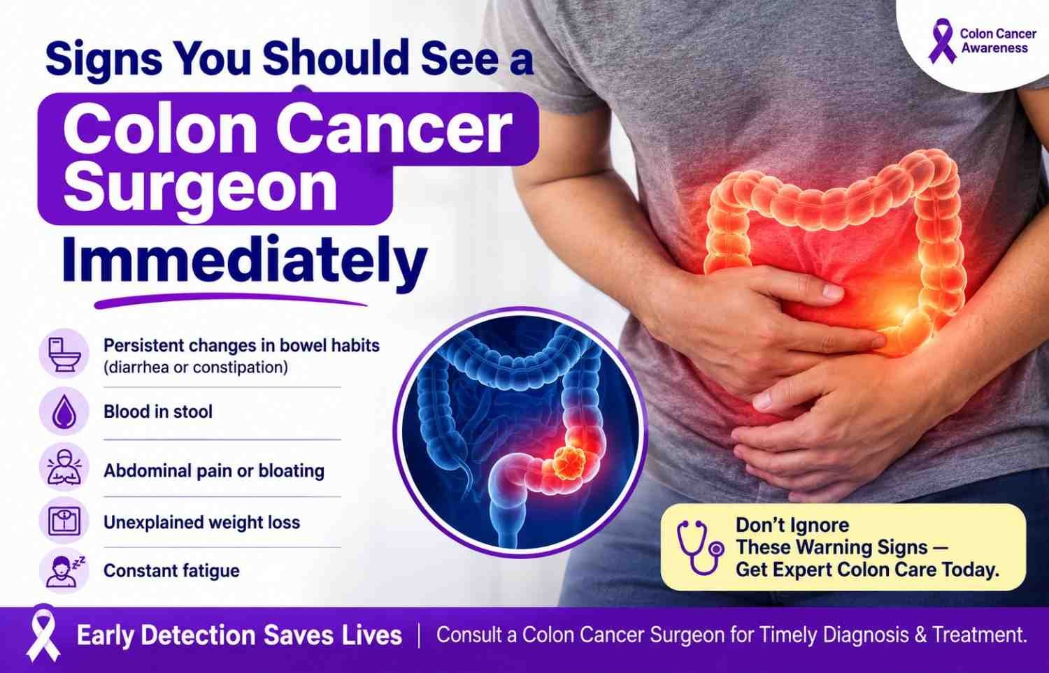 Signs You Should See a Colon Cancer Surgeon Immediately