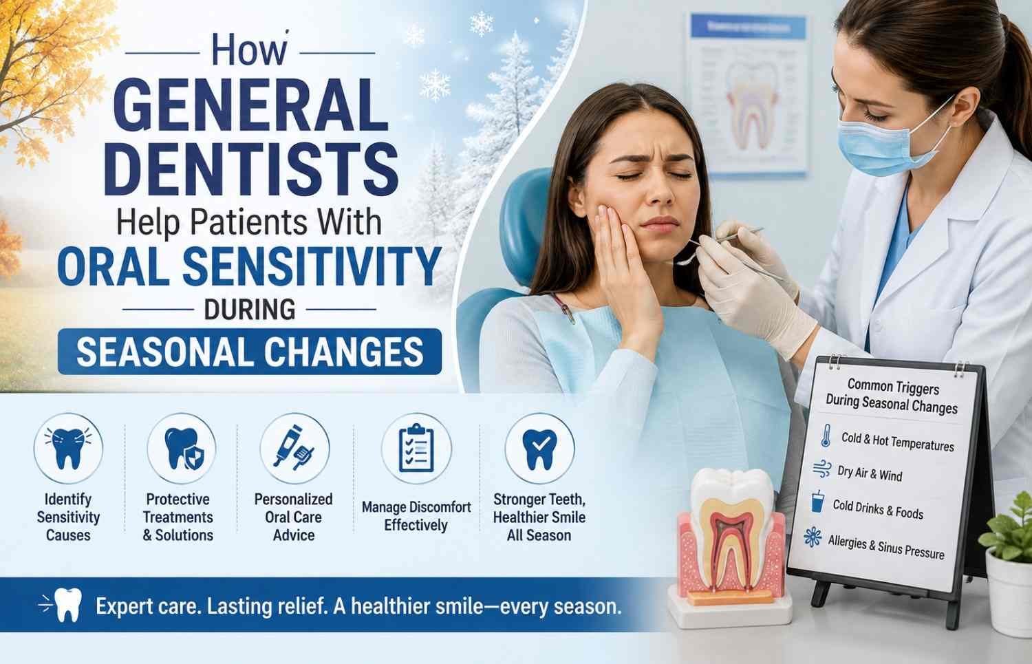 How General Dentists Help Patients With Oral Sensitivity During Seasonal Changes